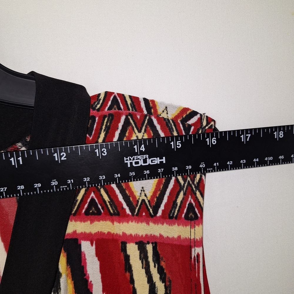 Southern Tribal Empire Waist‎ Dress V-neck Festival Bohemian 16W Midi-length - Picture 8 of 14
